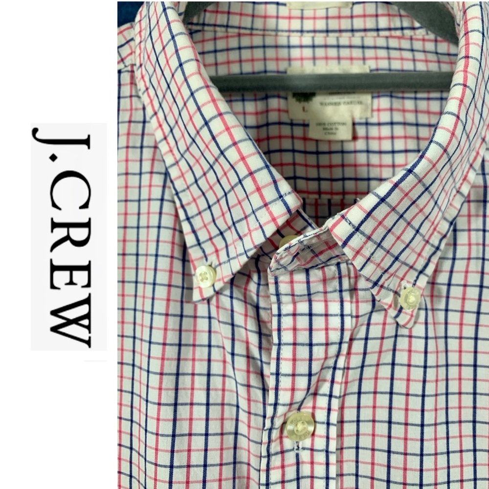 J Crew plaid Button down (like New)